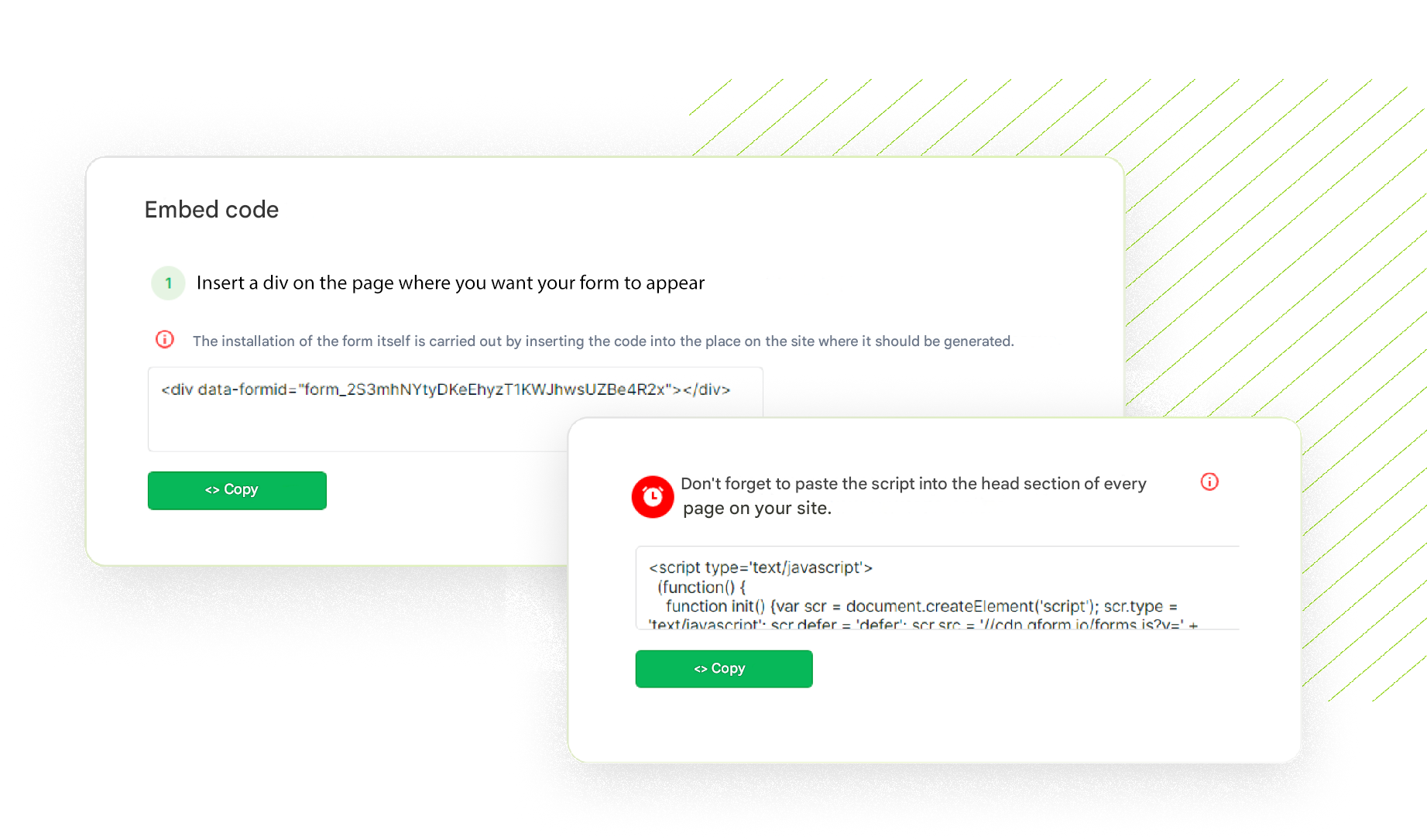 Callback form to the website | For free in the QForm constructor